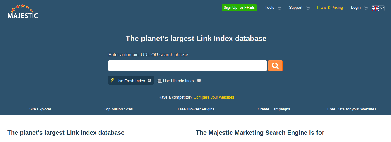 Majestic SEO Tool